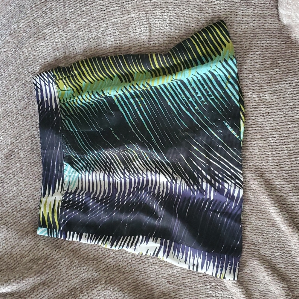Loft Printed Zip Back Skirt